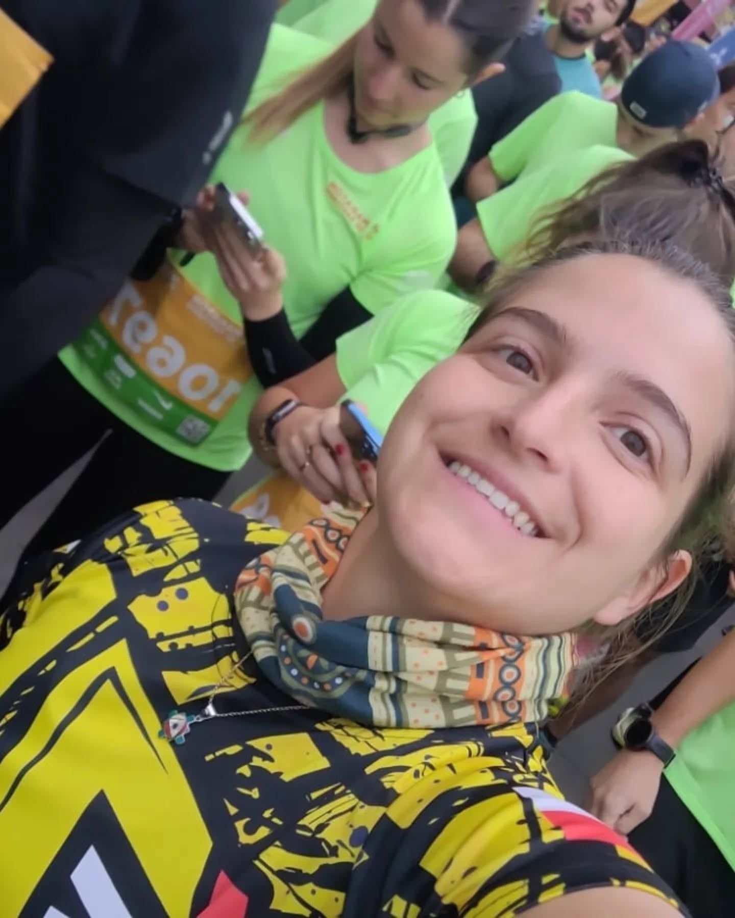 Ale finalizando el Maratón de Santiago