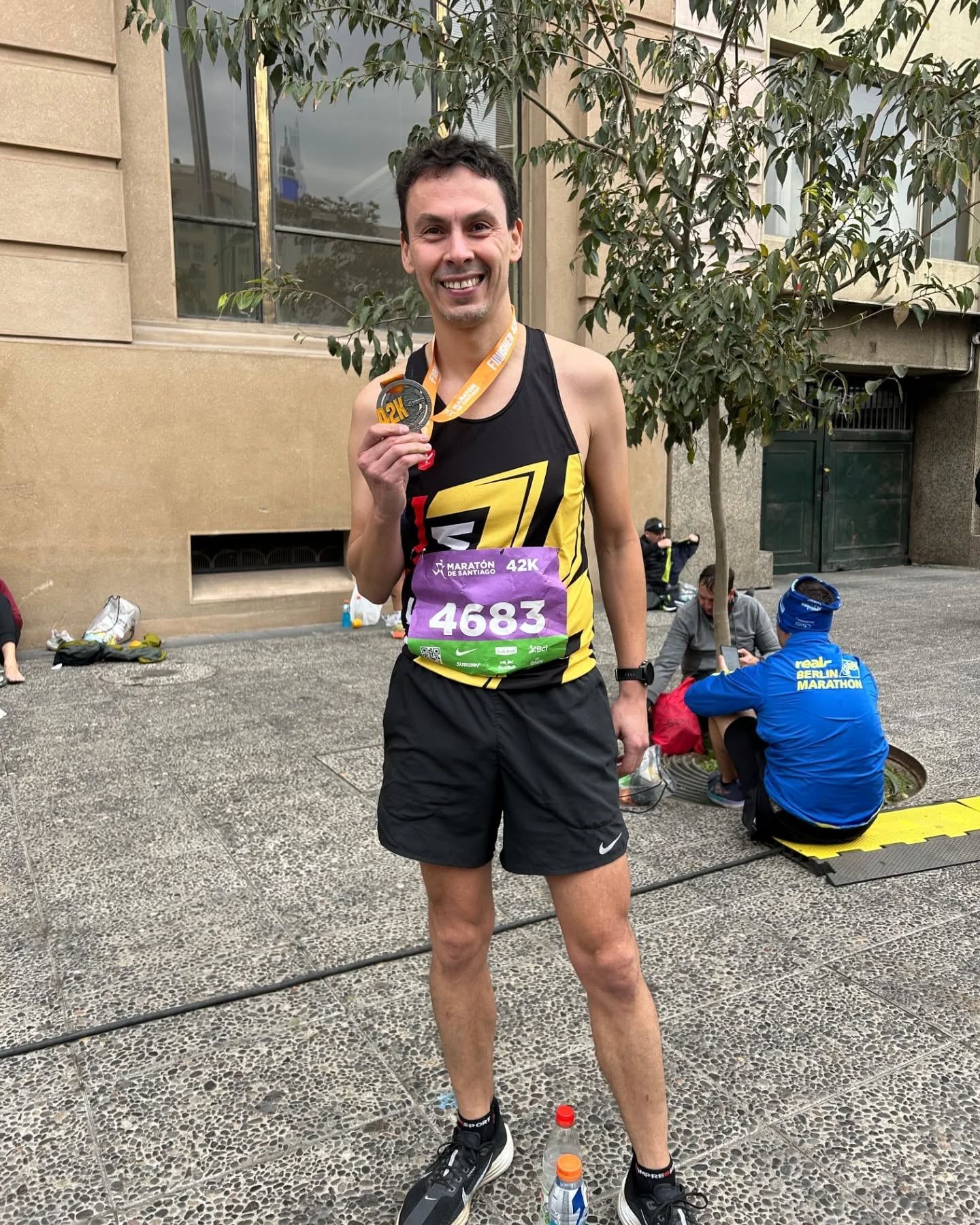 Rubén en el Maratón de Santiago